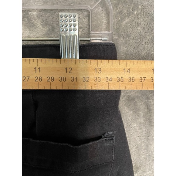 Spanx on the go kick crop flare pants small black pull on stretch comfort career - Picture 6 of 9
